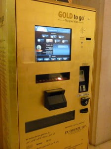 máquina expendedora de oro- Dubai