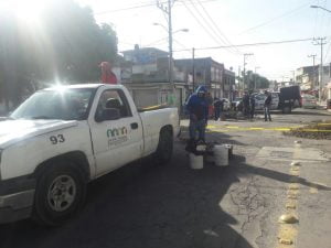 Reparación de socavón en Ecatepec. Foto de @Ecatepec