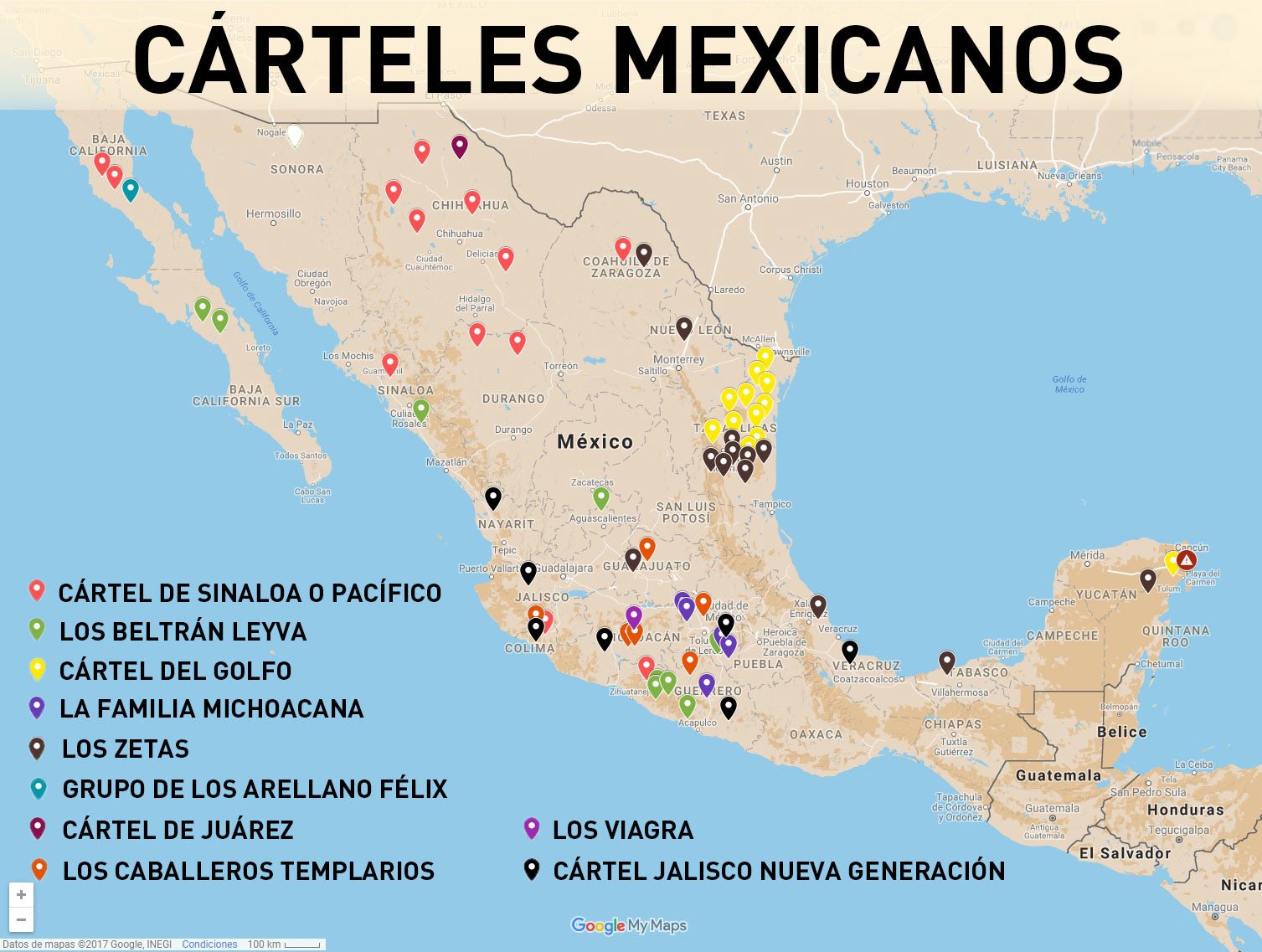 Quiénes son y dónde operan los cárteles mexicanos de la droga Voces