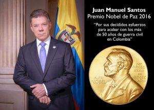 Juan Manuel Santos. Premio Nobel de la Paz. Foto: Fundación Universitaria Konrad Lorenz
