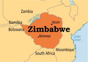 Mapa de Zimbabue. Commons Wikimedia