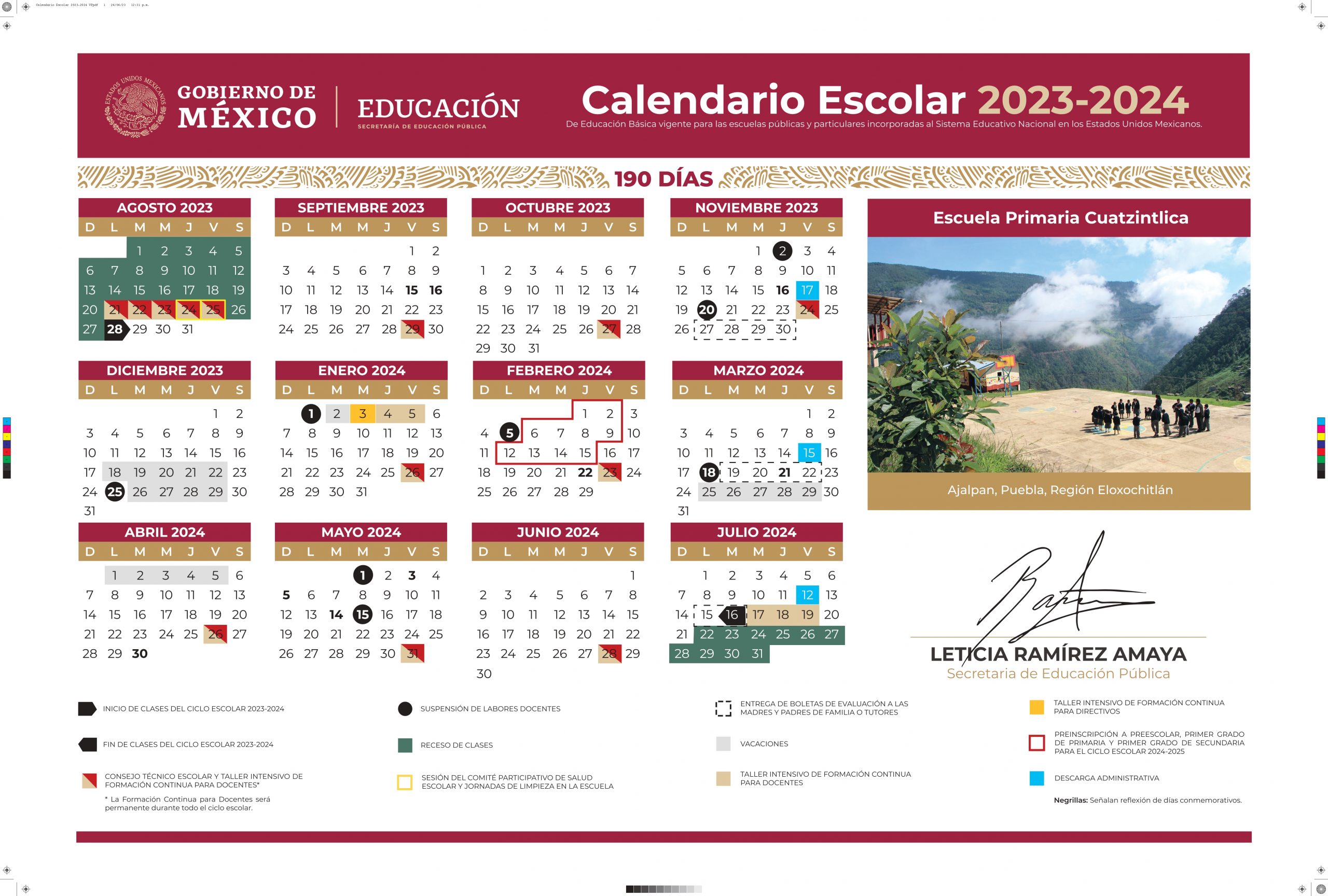 Boletín 127 Sep Publica Calendarios Escolares Para El Ciclo Lectivo